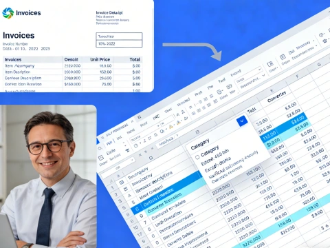 Конвертировать изображения в редактируемые таблицы Excel