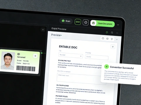 Taranmış Resimleri Profesyonel DOC Dosyalarına Dönüştürün