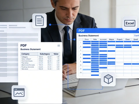 PDF에서 Excel로 구조화된 테이블 추출