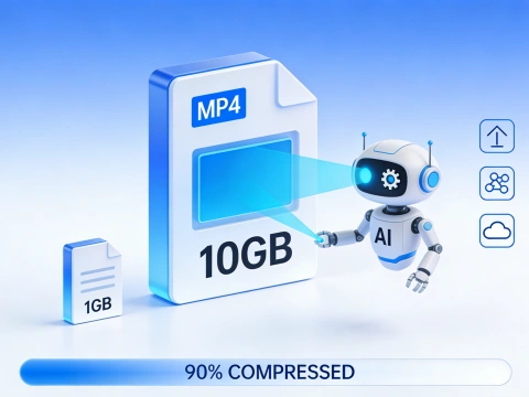 减少大型视频文件以快速在线共享