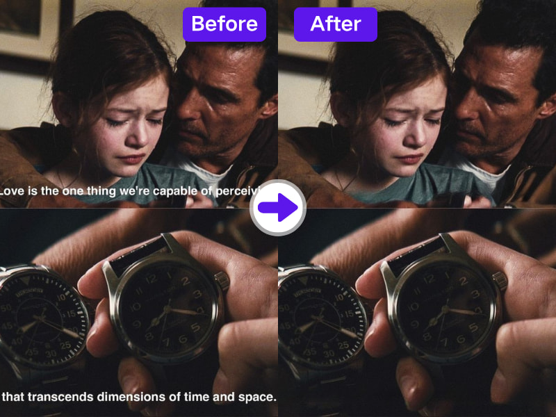 Supprimer les sous-titres vidéo