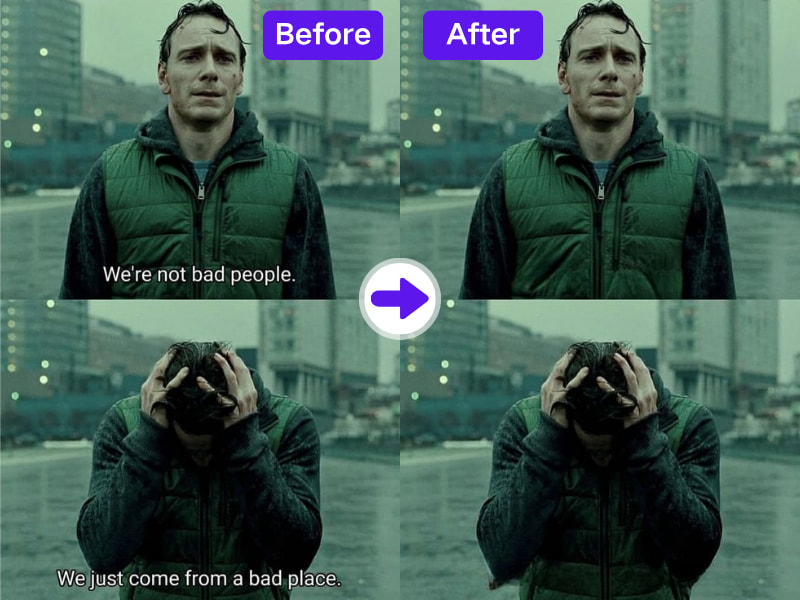 Préparez des vidéos pour des sous-titres et un branding personnalisés en supprimant les sous-titres