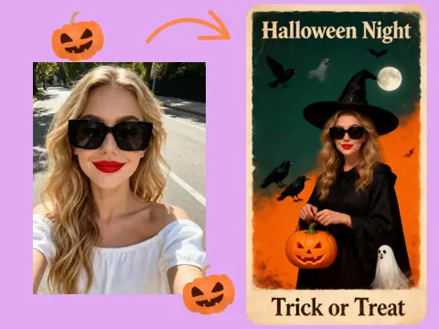 创建复古艺术风格的万圣节海报