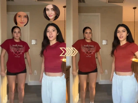 फनी स्टाइल के लिए मल्टीपल वीडियो फेस स्वैप