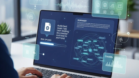 File audio in testo per la creazione di contenuti e la produzione multimediale