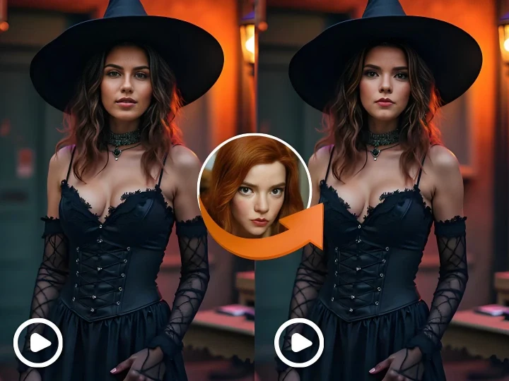 Превратитесь в вампира с помощью AI Хэллоуин Face Swap