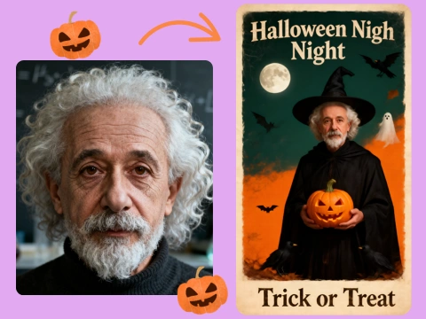 AI万圣节海报生成器