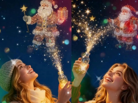 AI圣诞瓶子生成器