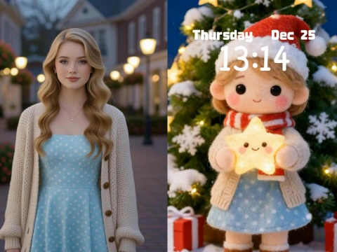 크리스마스 반려동물 배경화면