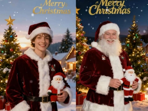 AI圣诞老人变身